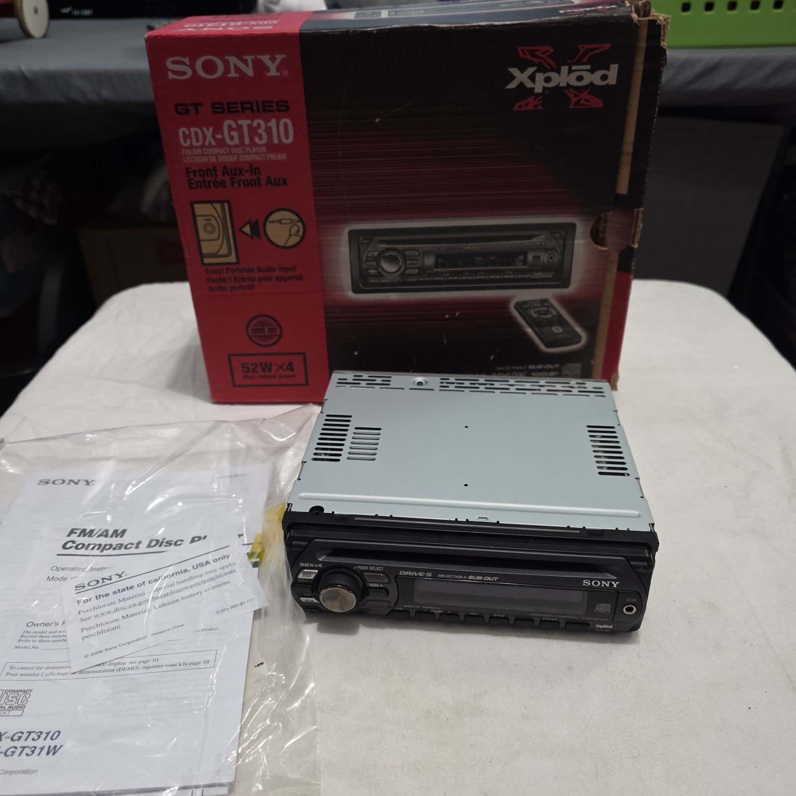 Sony CDX-GT310 Car Radio FM/MW/LW CD Player Mp3/WMA AUX