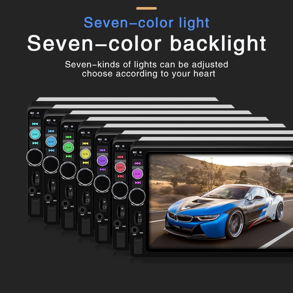 7” 2 DIN HD Car MP5 Player CarPlay Touch Screen Bluetooth Stereo Radio FM/AUX