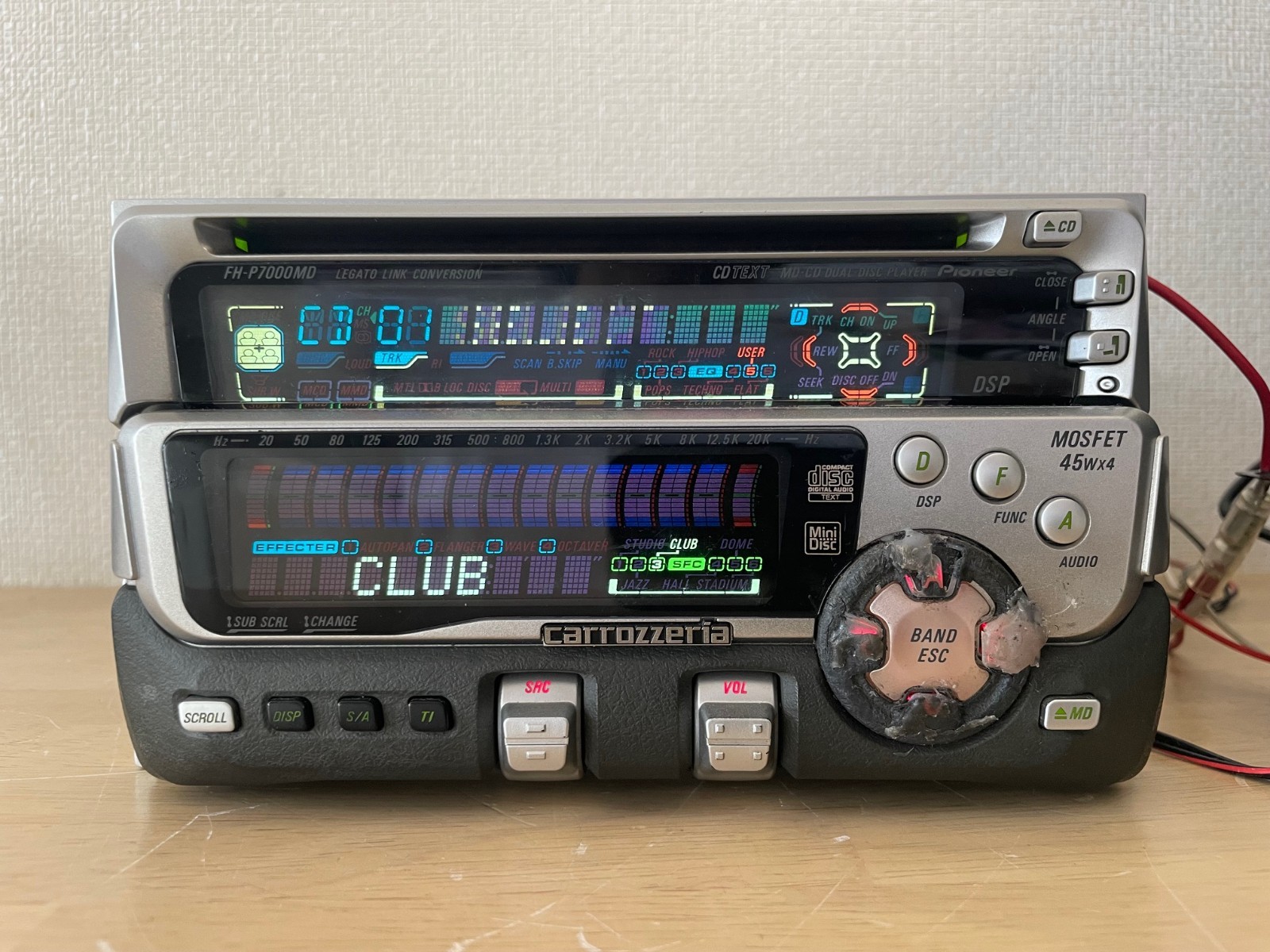 Pioneer Carrozzeria FH-P7000MD 2Din Car Audio MD CD Player