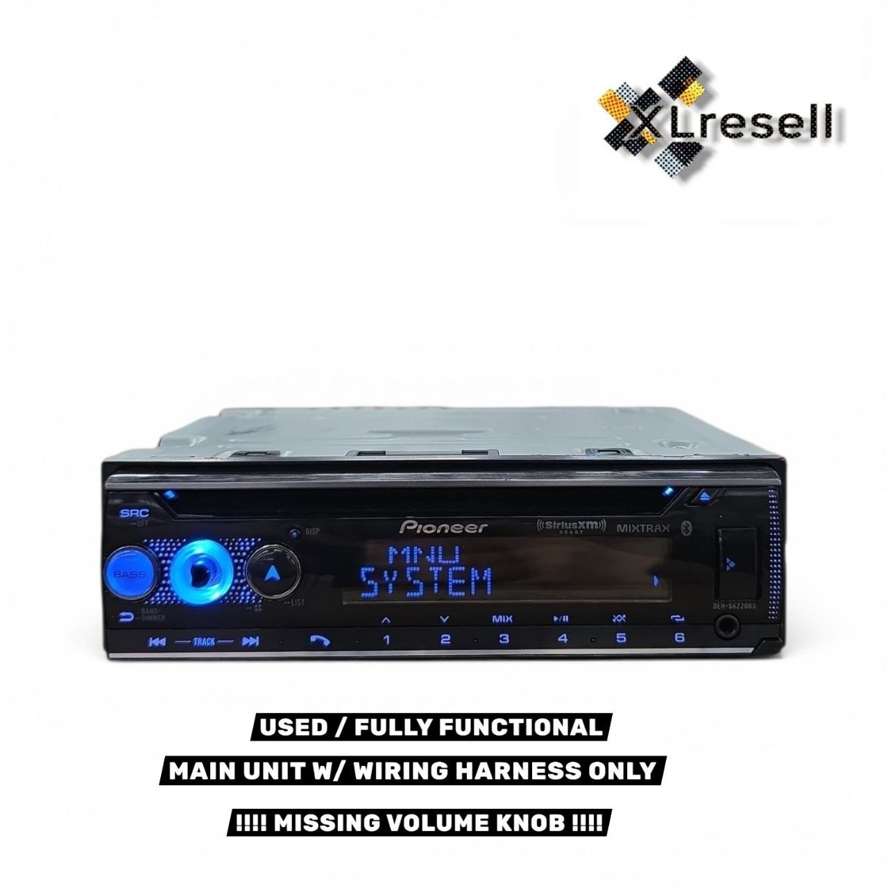 Pioneer DEH-S6220BS 1-DIN Bluetooth Car Stereo CD Player Receiver