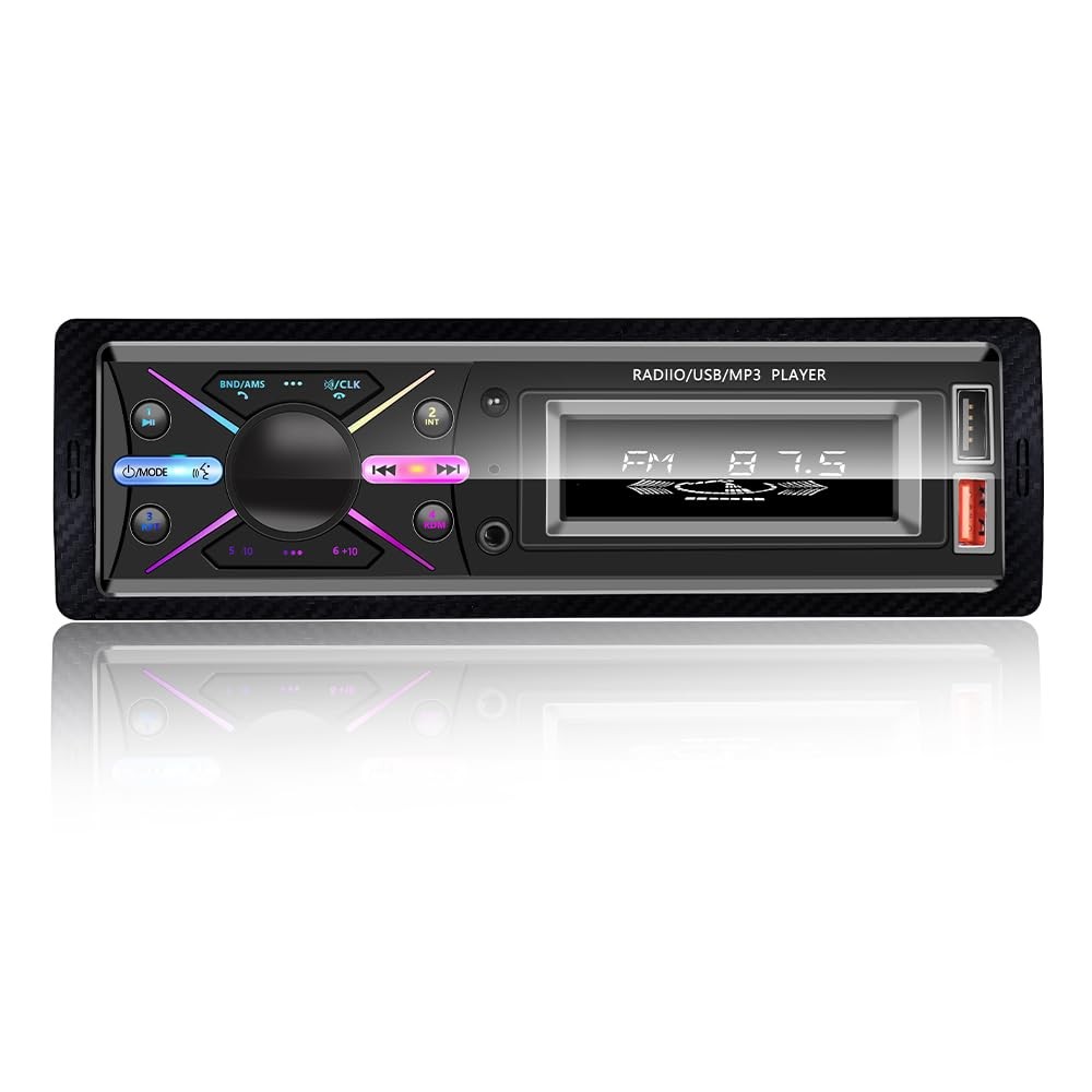 Single Din Car Audio System with APP Control MP3 Player for Car Stereo Radio …