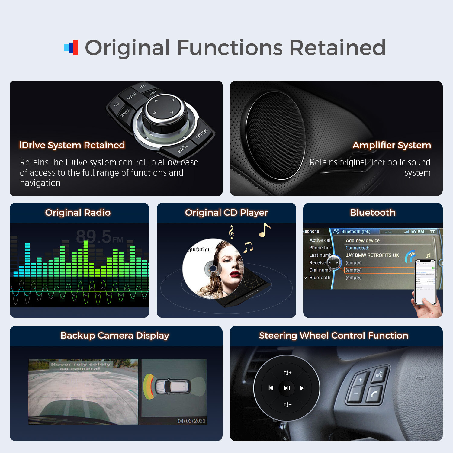 12.3″ 4G LTE Android 14 8Core Car Stereo GPS DSP For BMW 1er E81 E82 E87 E88 CIC