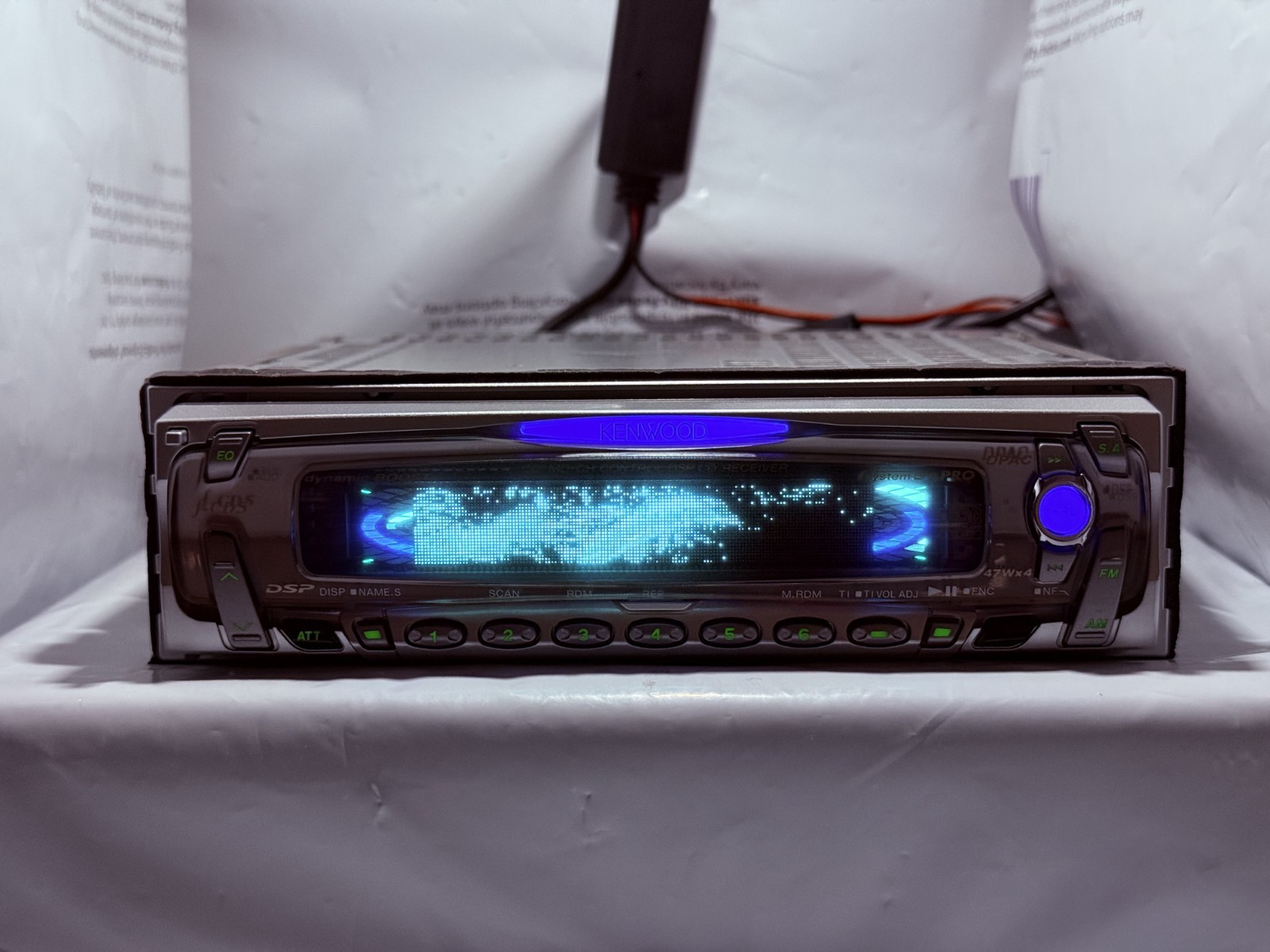 Kenwood f-CD5 JDM Car CD Player Receiver Japan w/ External Bluetooth Tested