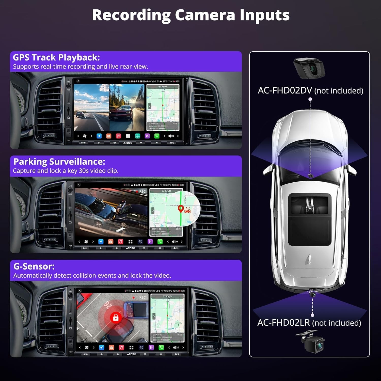 7″ Double Din Car Stereo 4G LTE WL  Dual Phone Connection BT 36B-EQ, HDMI I