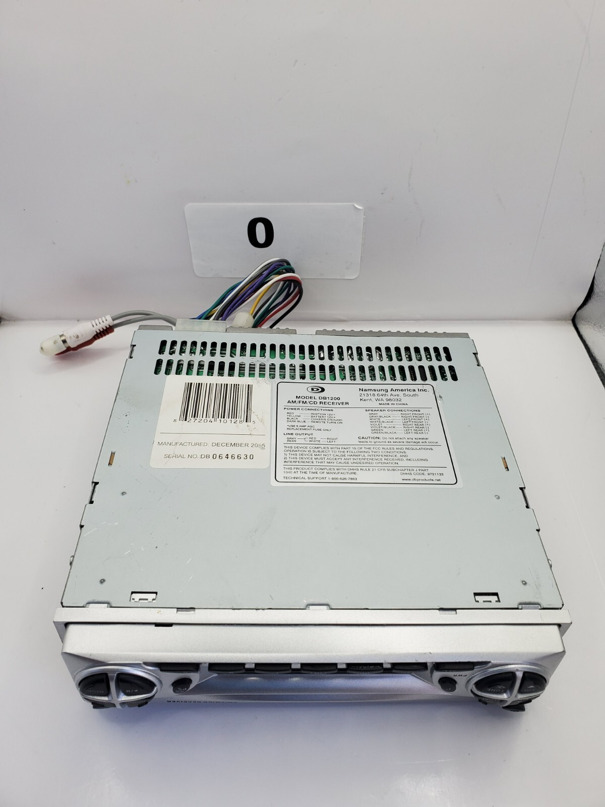 AM/FM/CD Reciever Namesung Model DB1200 Pre-Owned