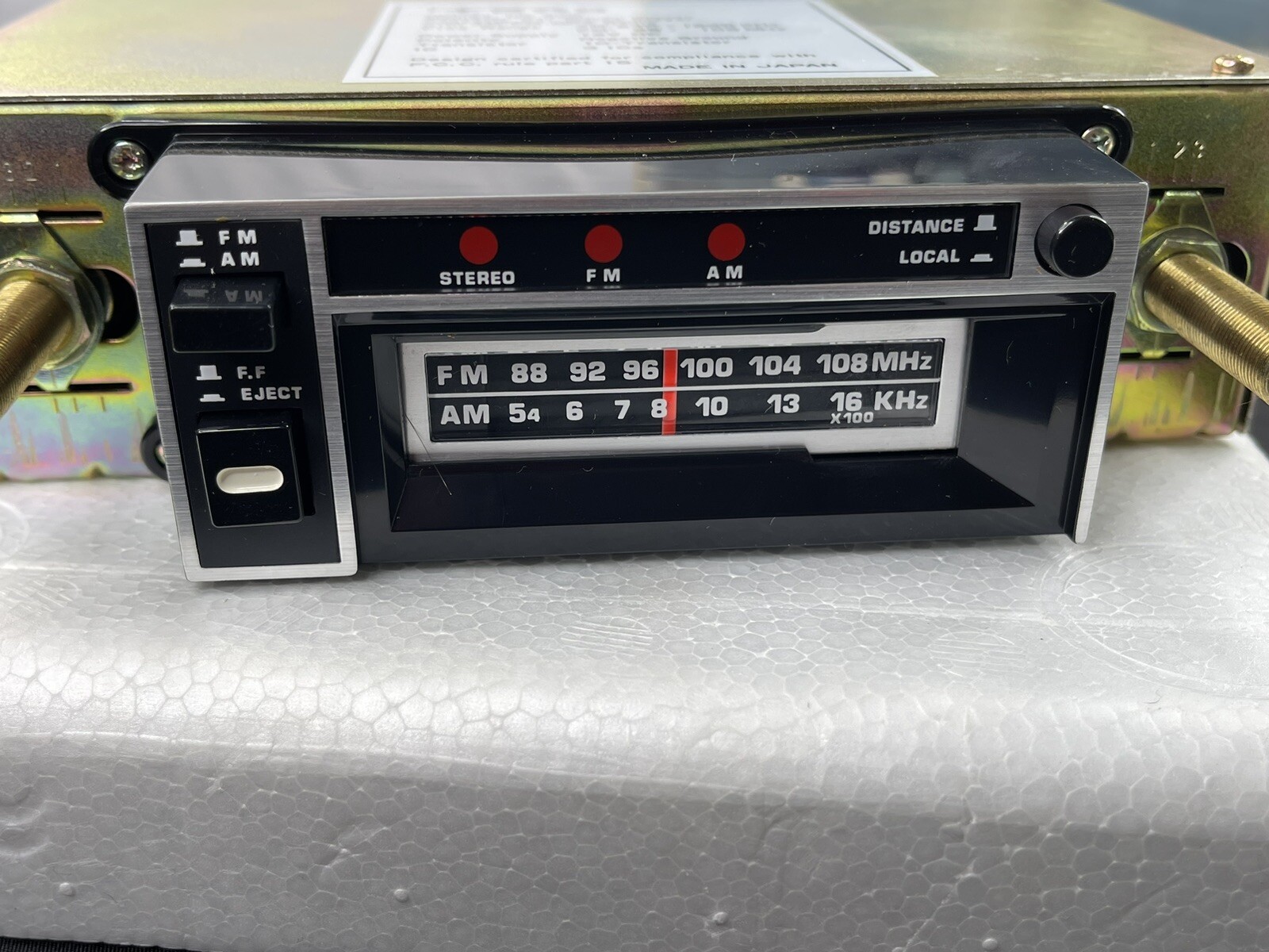 Vintage Toho 900 AM/FM MPX Cassette Tape Car Stereo Tuner NOS Open Box