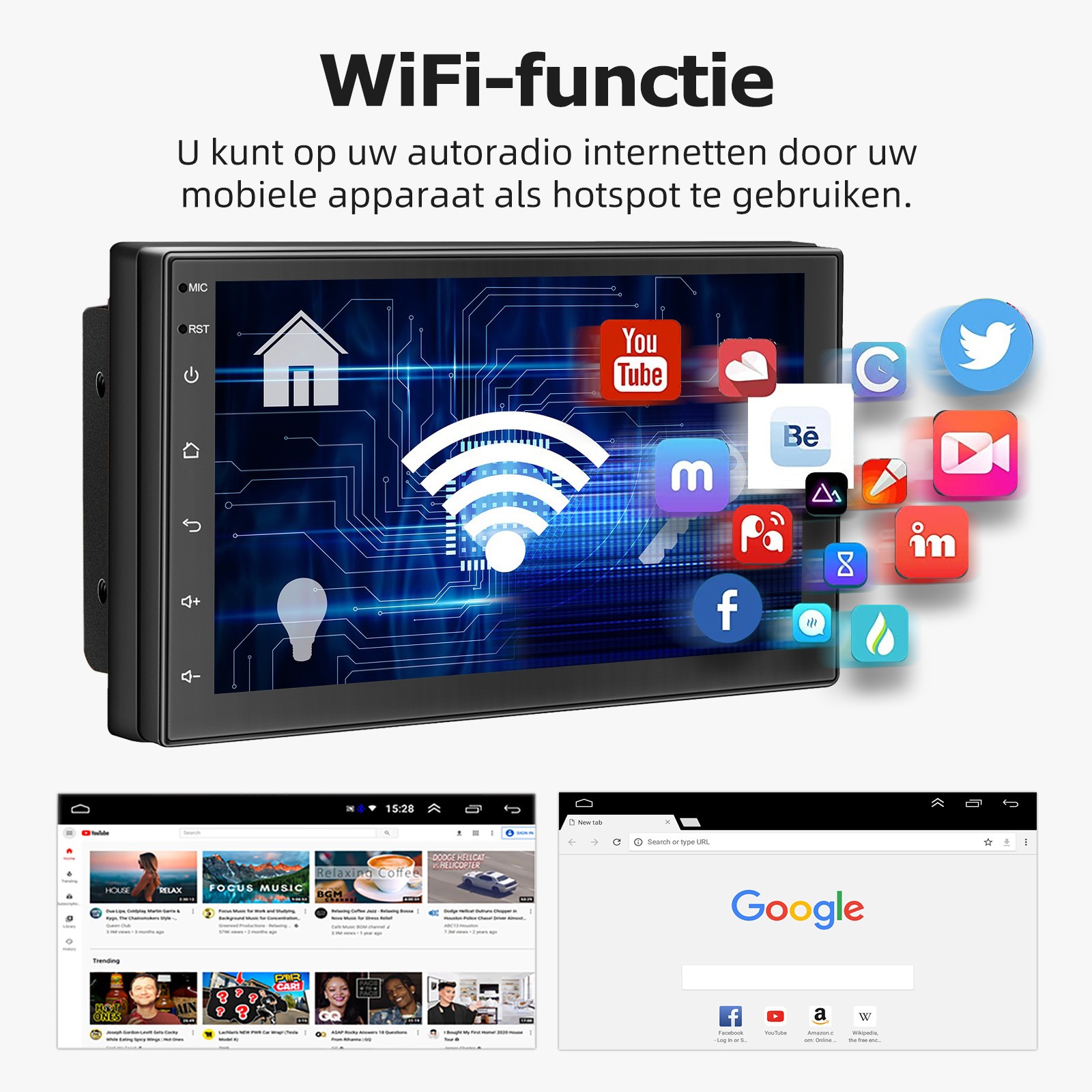 Car Stereo Single 1 DIN Radio MP3 Player Bluetooth AUX USB AM FM Audio Receiver