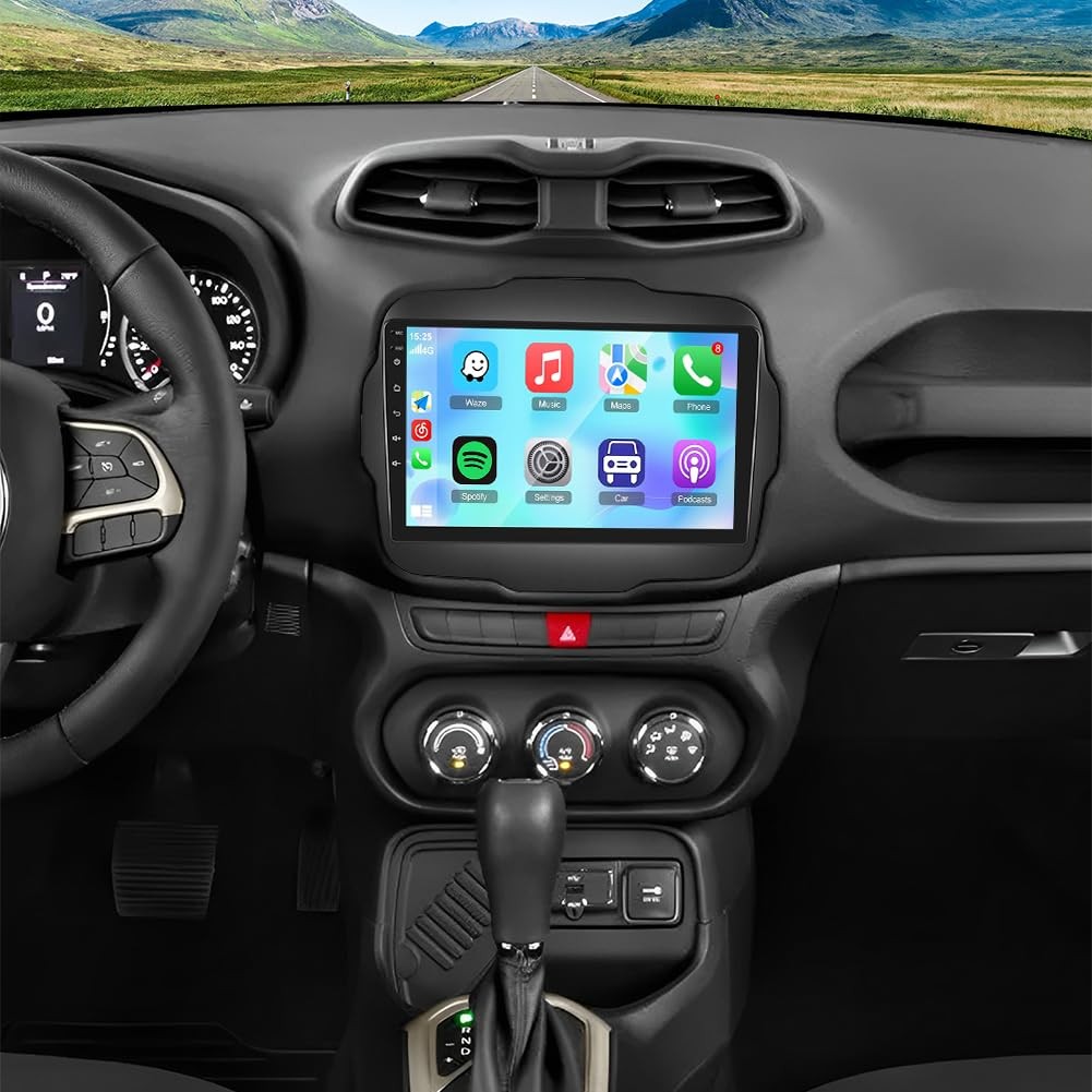 9 Inch Android Radio For Jeep Renegade 2015-2020 8Core 4+64G GPS WiFi Car Play