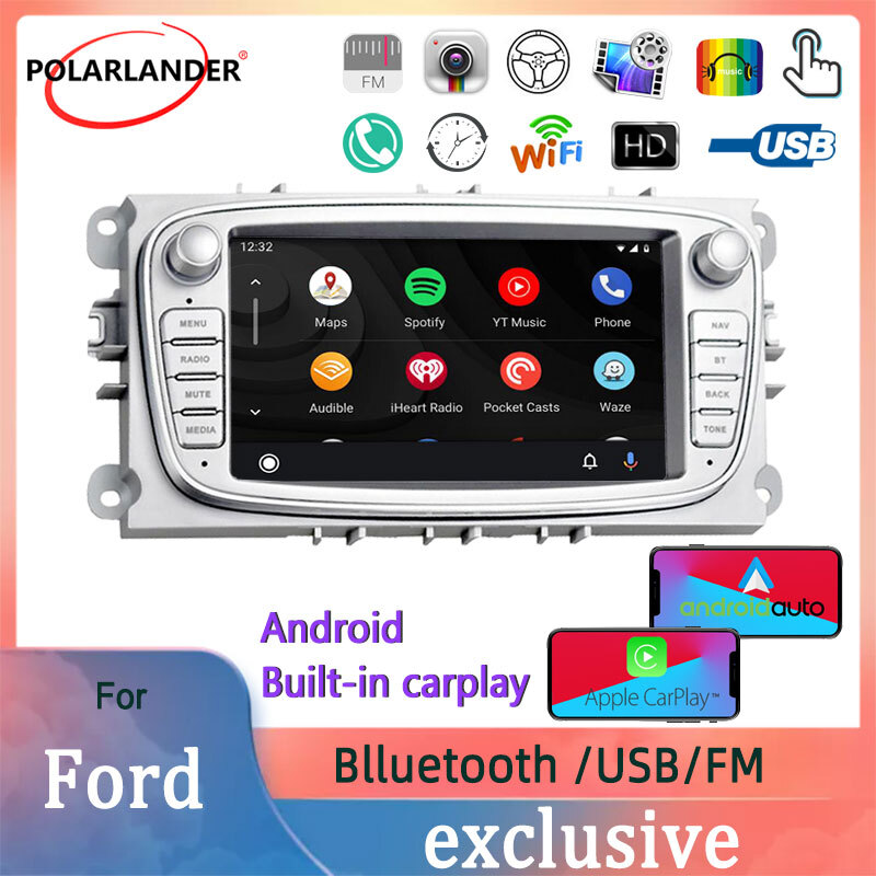 2 Din 7 inch FM AUX Biuetooth Mirror link Touch screen TF/USB GPS MP5 Car Radios