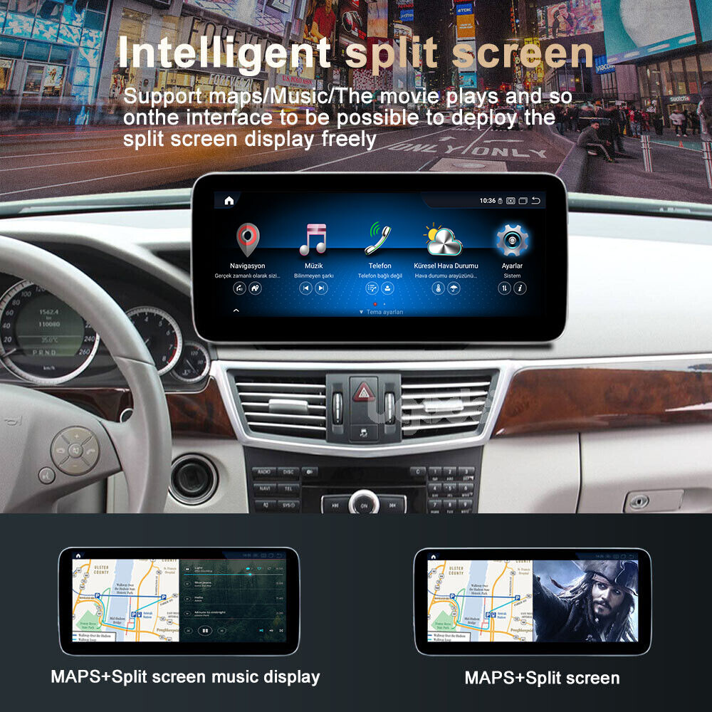 12.3″ Android13 8+128GB Screen Upgrade Stereo Mercedes Benz E class W212 NTG4.0
