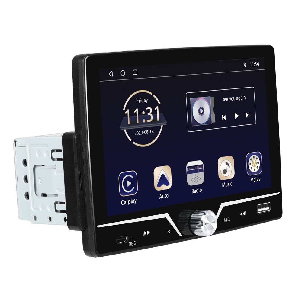 Single 1Din 7″ Touch Screen Stereo Bluetooth Radio Car Apple/Android Carplay GPS