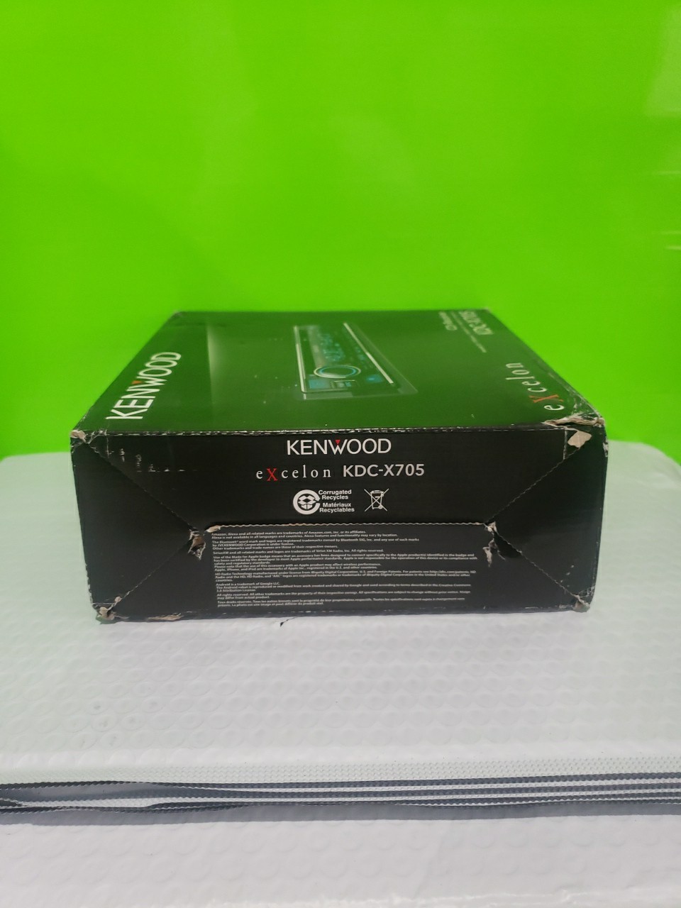 Kenwood KMM-X705 1-DIN Bluetooth Car Stereo Digital Media Receiver SiriusXM Good