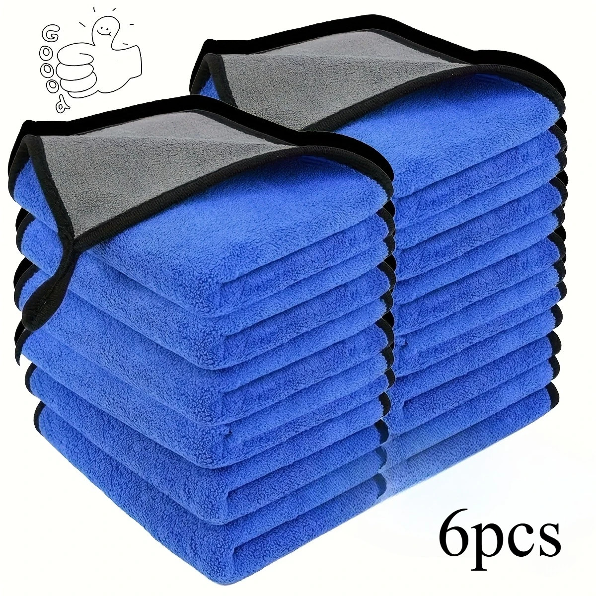 1-10Pcs Microfiber Car Cleaning Towels Ultra Absorbent Car Drying Cloth Auto Det