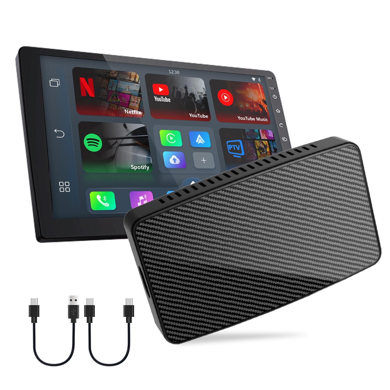 2024 AI Box Wireless Carplay & Android Auto YouTube & Netflix Multimedia Player