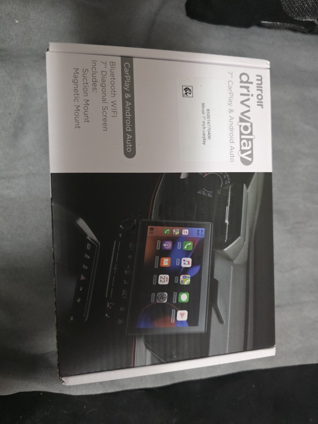 Miroir Drivvplay, Wireless Car Play and Android Auto Display, 7″ Touch Screen