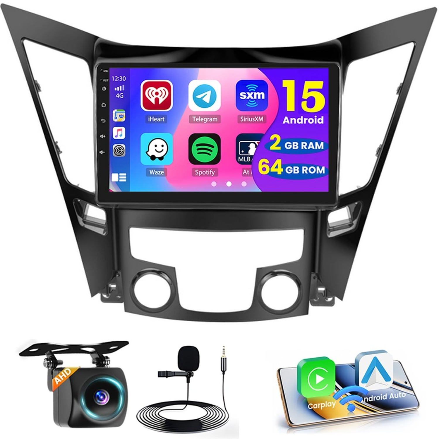 [Fuluku]2+64GB 9″ Android 15 Carpaly Car Radio for Hyundai Sonata 2010-2014 |…