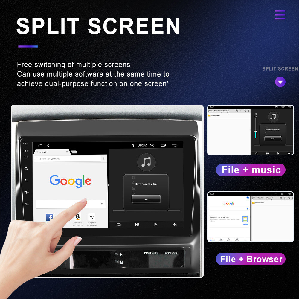 Android 12 Auto Radio Estéreo CarPlay GPS para Toyota Tacoma 2005-2013 4+64GB