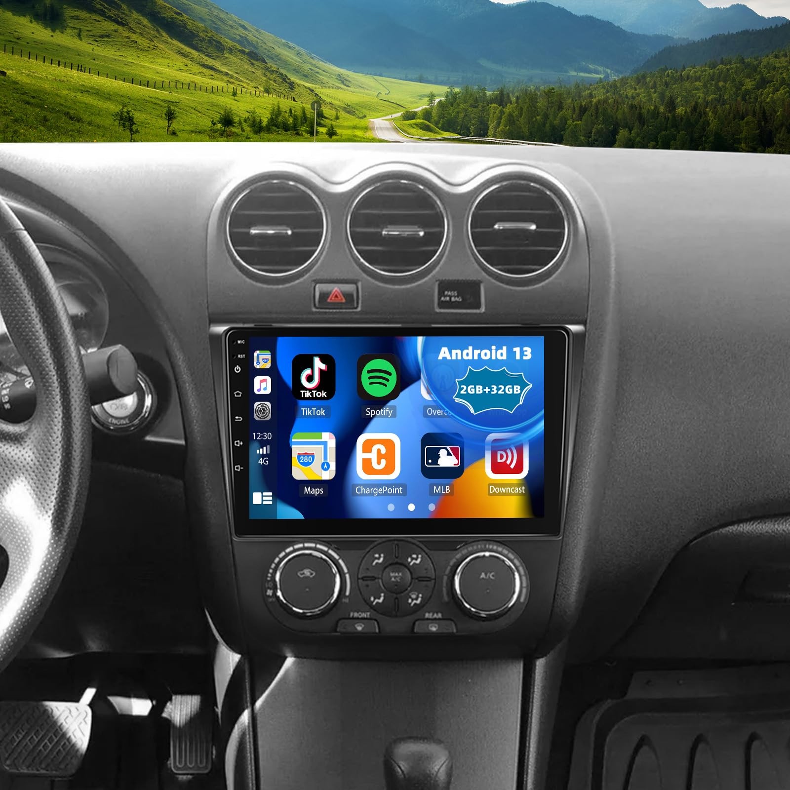 Car Radio 32GB Android AUTO GPS Stereo Carplay Media For 2008-2012 Nissan Altima