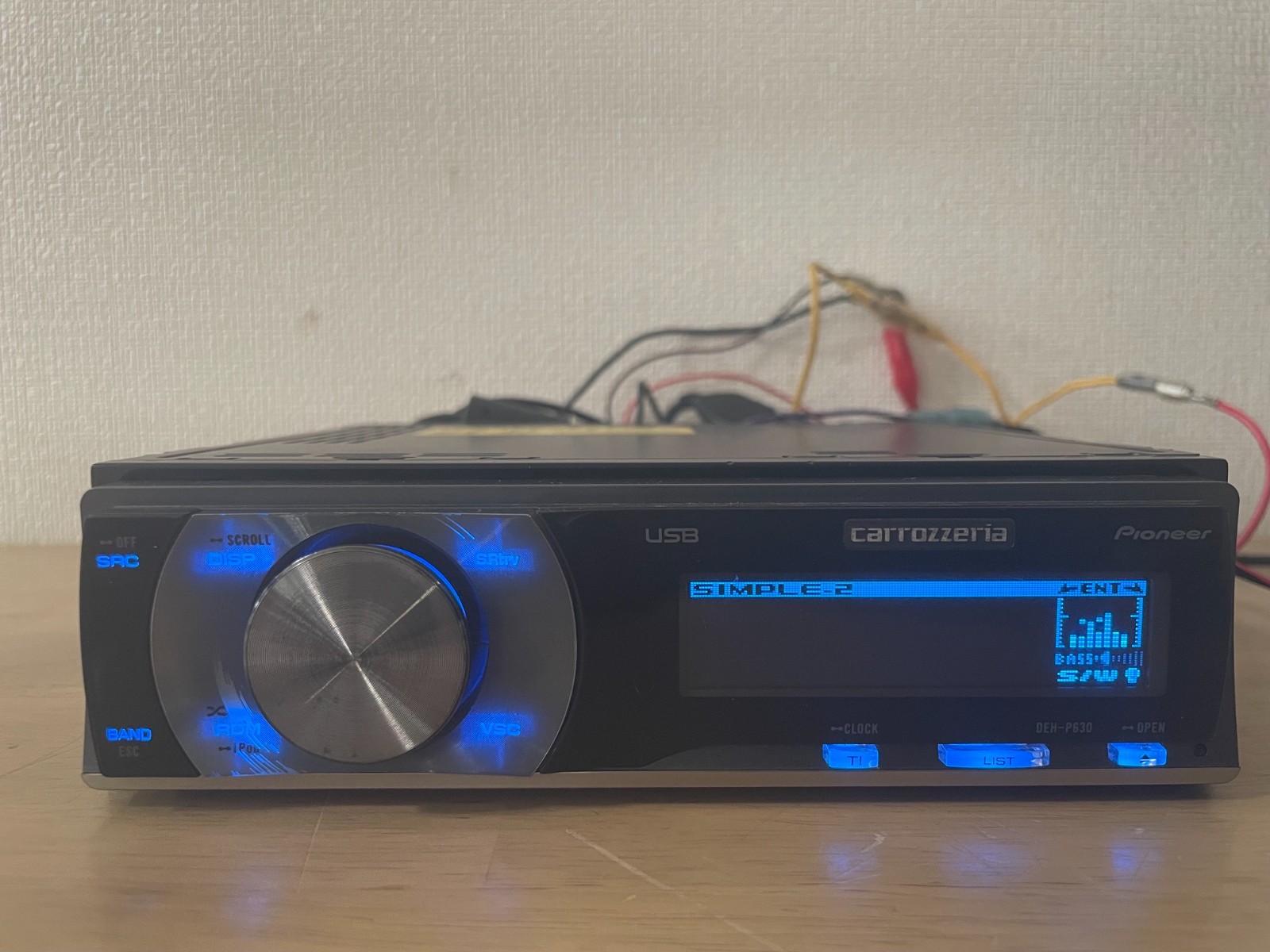Pioneer Carrozzeria DEH-P630 1Din Car Audio CD Player Operation Confirmed