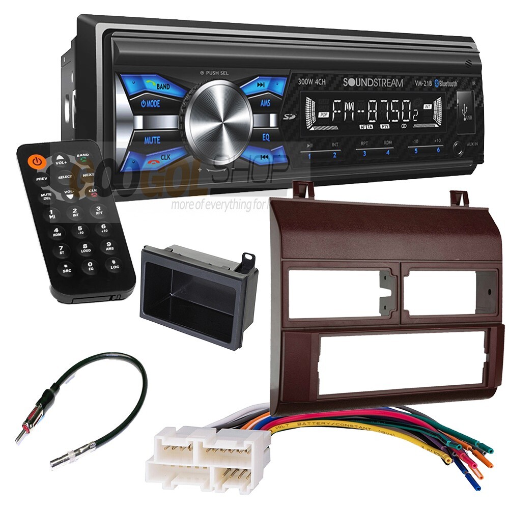Single DIN Radio USB/MP3/AM/FM CAR Stereo Dash kit for 1988-1994 GM CK 1500, RED