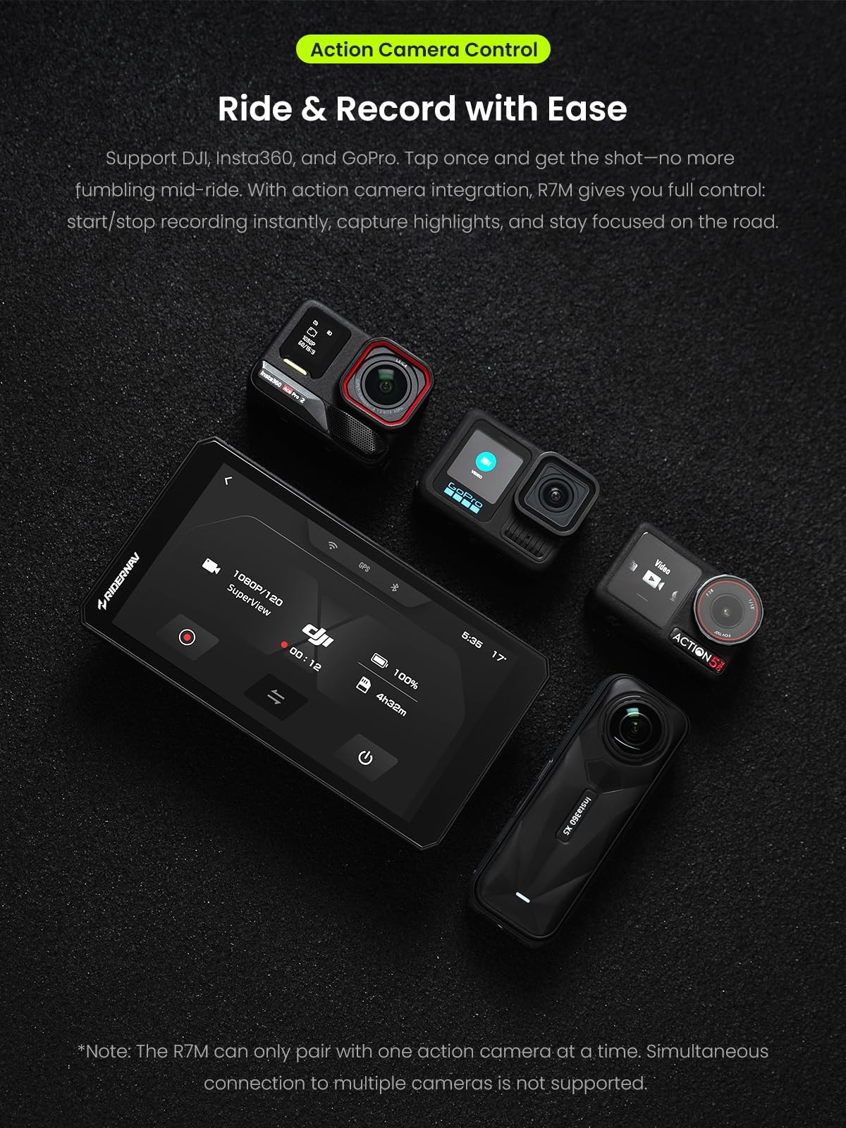 RiderNav R7M 7″ Wireless Motorcycle CarPlay & Android Auto for BMW Motorcycles