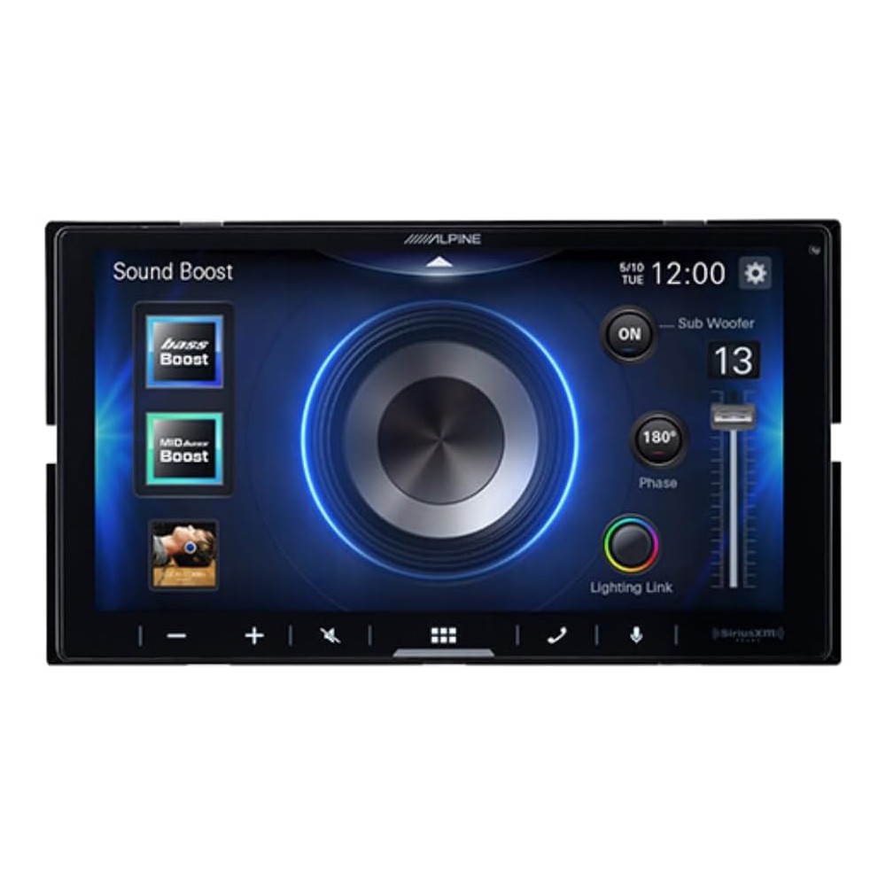 Alpine ILX-W770M Digital Multimedia Receiver + 4 Channel Car Amplifier