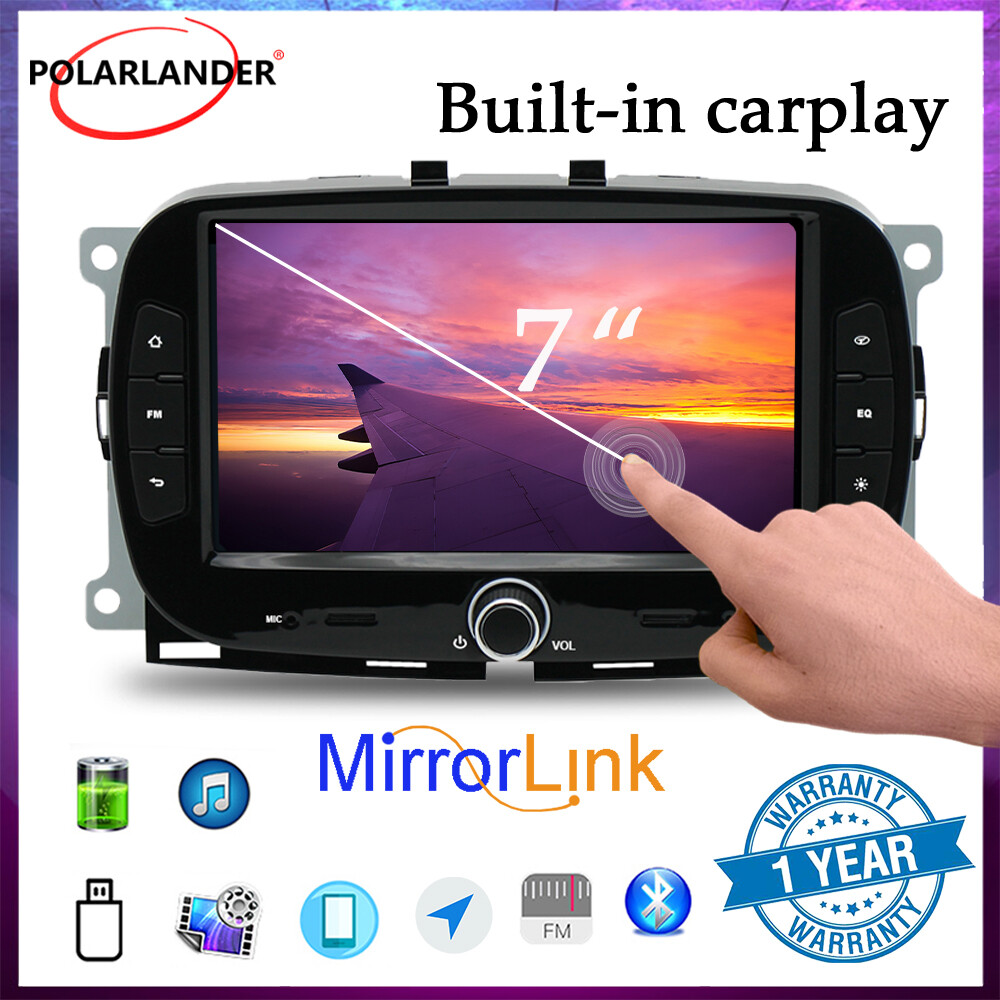 7″ Touchscreen Android11 32G Car Radio GPS WiFi Bluetooth Fit 2016-2019 fiat 500