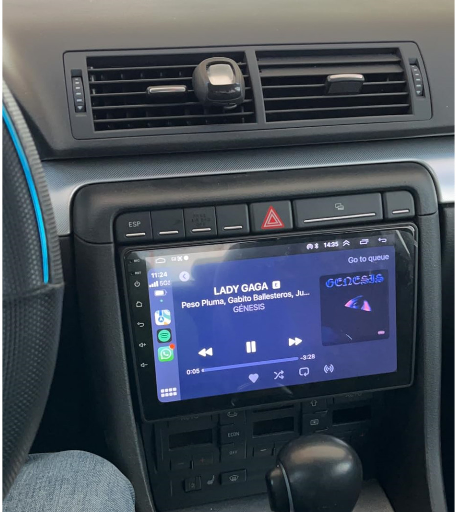 2+32GB Android 12 Carplay Car Stereo Navi Wifi GPS Radio for Audi A4 2002-2008