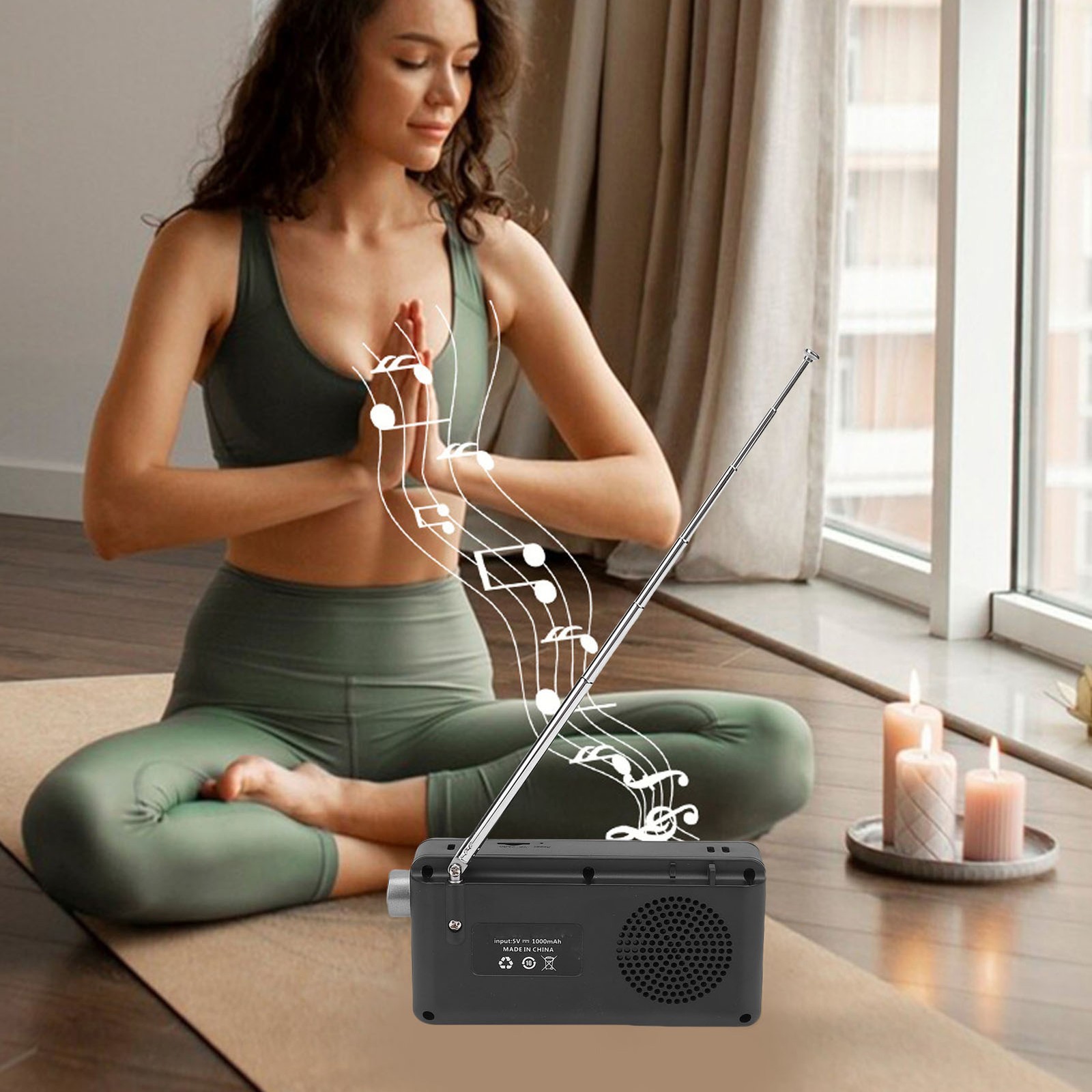 Video Radio AM FM 2.01 Inch Screen MP3 MP4 Player Bluetooth 5.4 Speaker Por FSZJ