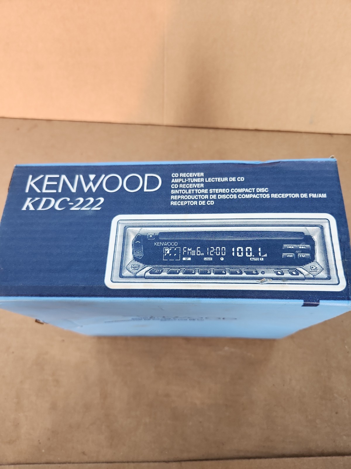 Kenwood KDC-222 Car Stereo Receiver/CD player with mounting sleeve ( New )