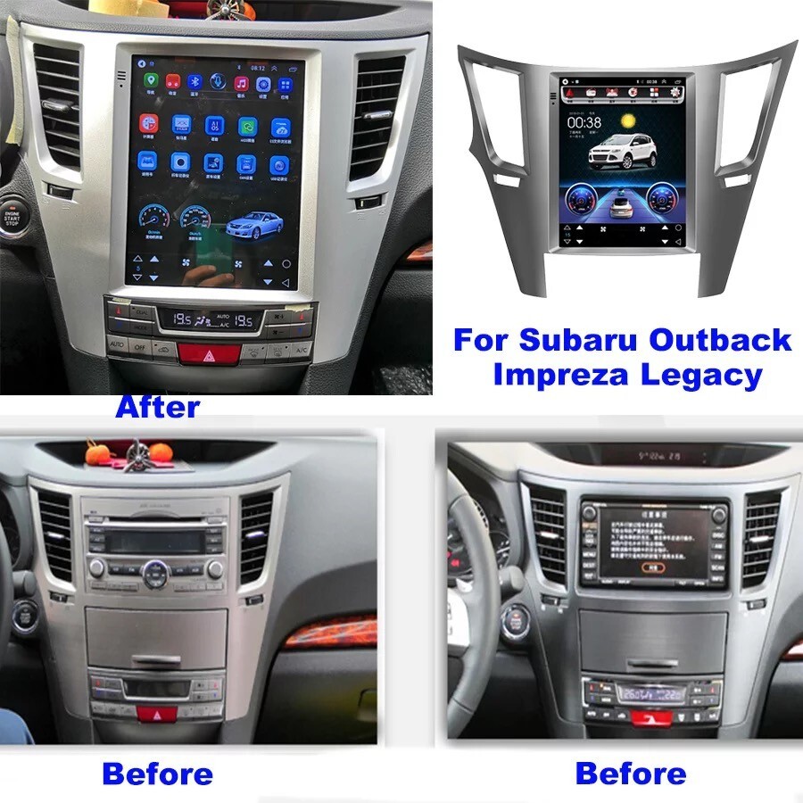 10.4″ Touchscreen Radio Android Gps Navigation For Subaru Outback Impreza Legacy