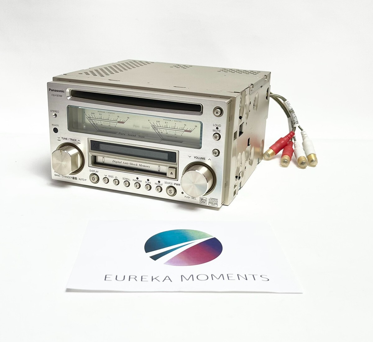 Panasonic CQ-VX5500D Car Audio Stereo CD MD Receiver 45W 4ch CD-R/RW Silver Used