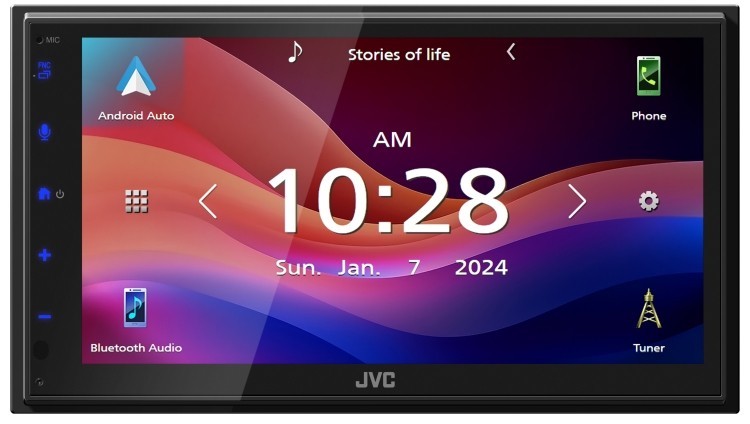 JVC KW-M590BT 6.8″ Capacitive Receiver w/ Apple CarPlay & Android Auto