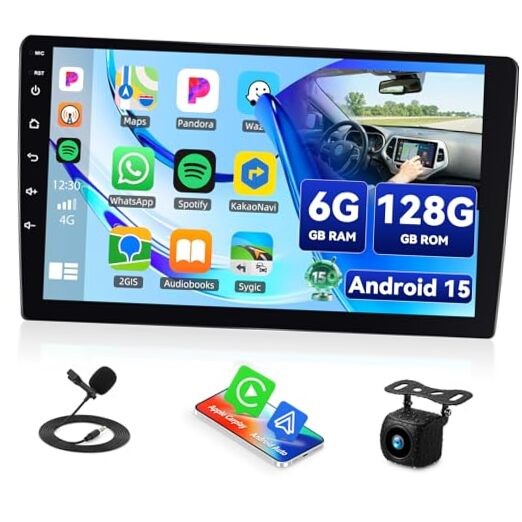 【8-Core】 10.1 Inch HD Car Radio Carplay Screen for Car with 6G+128G