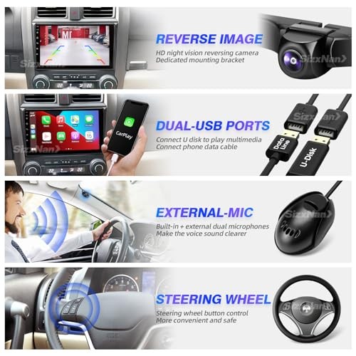 forHONDA CRV 2007 2008 2009 2010 2011 Android Touch Screen Compatible 2+32GB