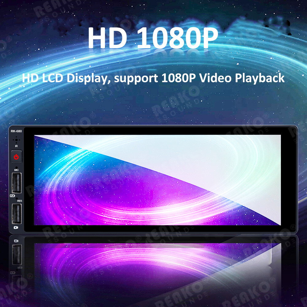 Android 12 Single 1 Din 6.9″ Bluetooth GPS WIFI Touch Screen Car Stereo FM Radio