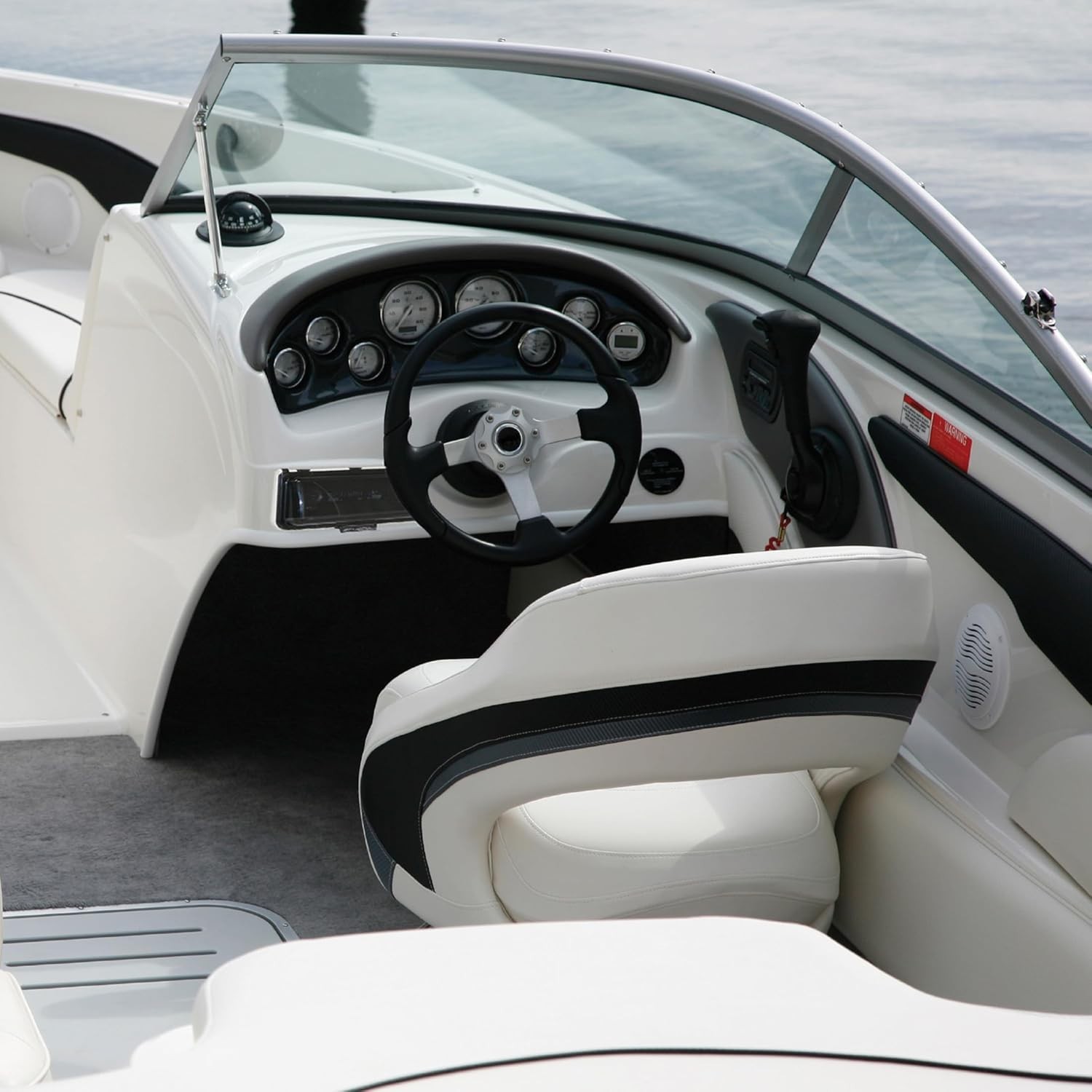 Scosche ACM3W Universal Marine Radio Cover – Water Resistant Boat Dash White
