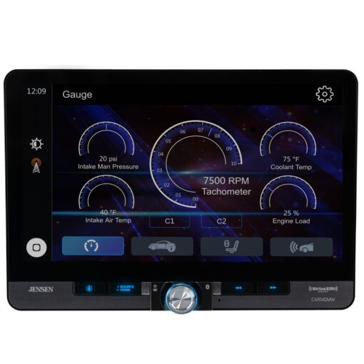 Jensen CAR140MW 10.1” LED Backlit Touchscreen Car Radio/AV Receiver – CAR140MW