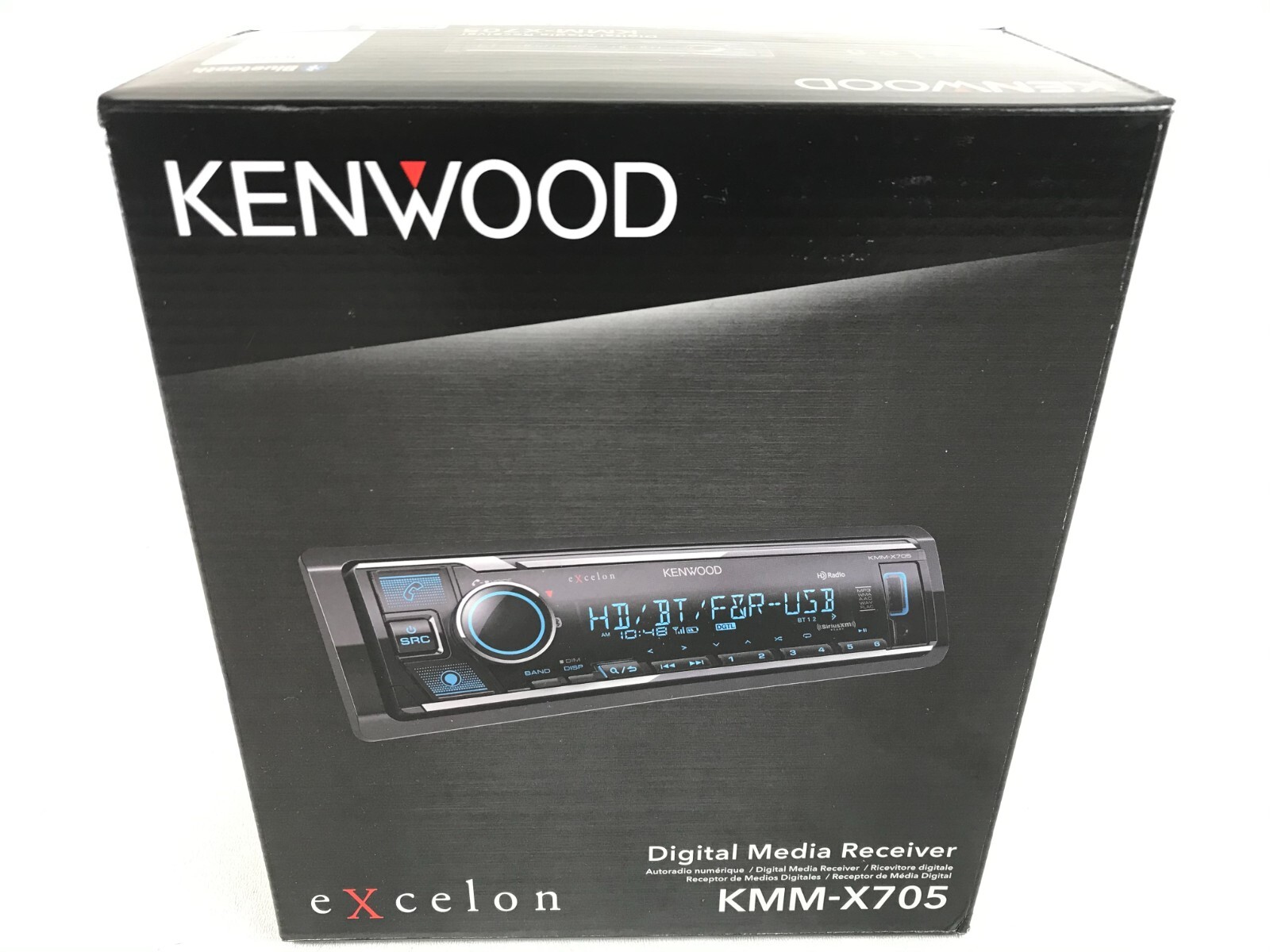 Kenwood Excelon KMM-X705 Bluetooth HD Radio Media Android iPhone USB Aux 6-Ch 5v