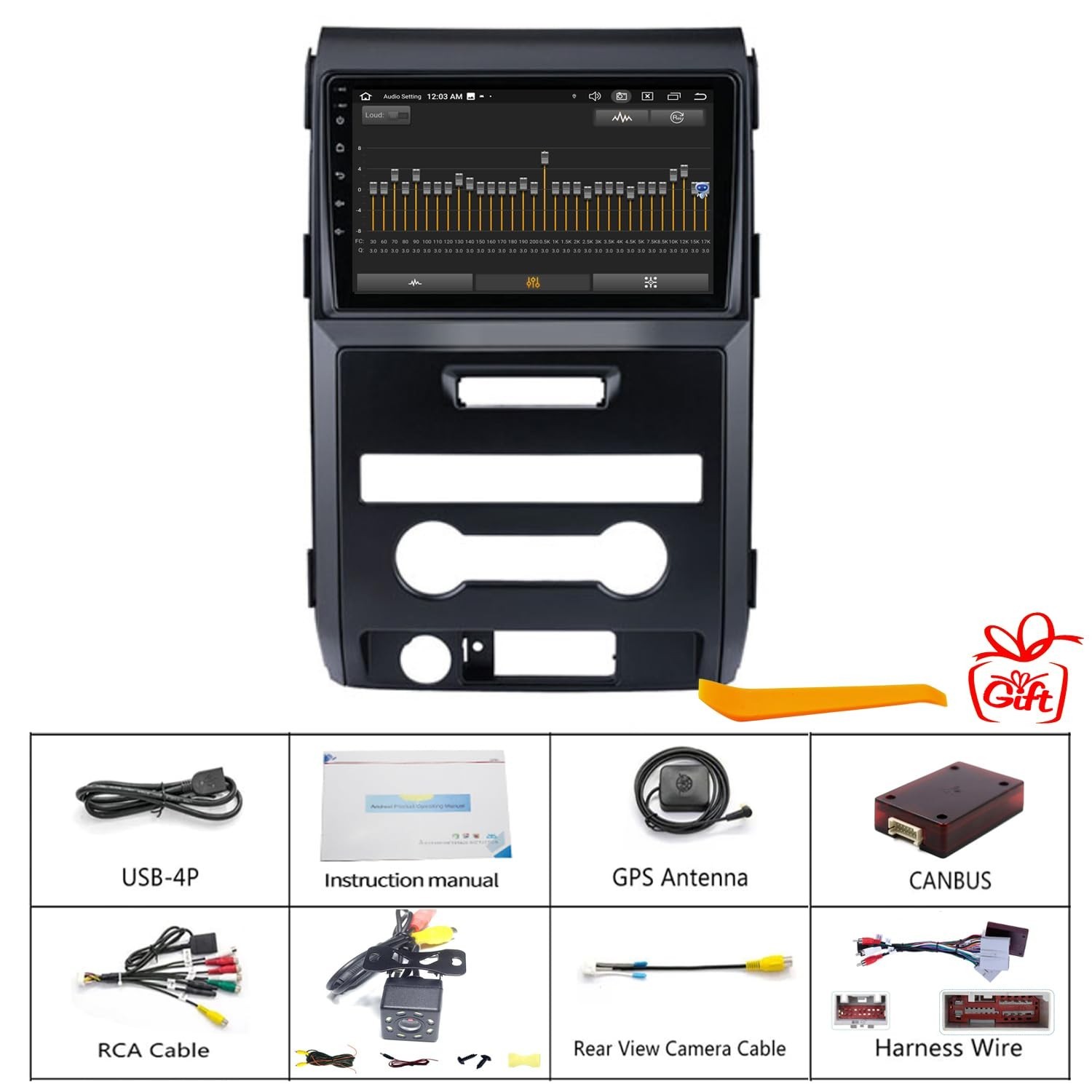 for Ford F150 Radio Upgrade 2013 2014,Android Stereo Navigation Replacement,Q…