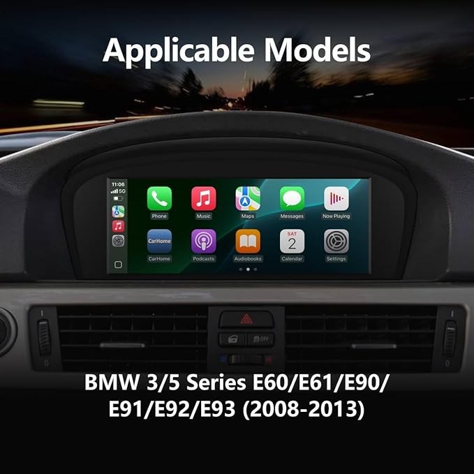 Carplay/Android Auto 8.9” Touchscreen For BMW 2005-2008 CCC-Or 2009-2010 CIC