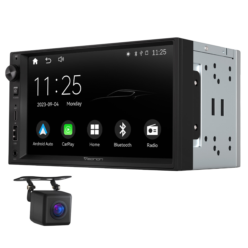 CAM+X3 Double 2Din 7 Inch Apple Carplay Android Auto Car Stereo Radio Player DSP