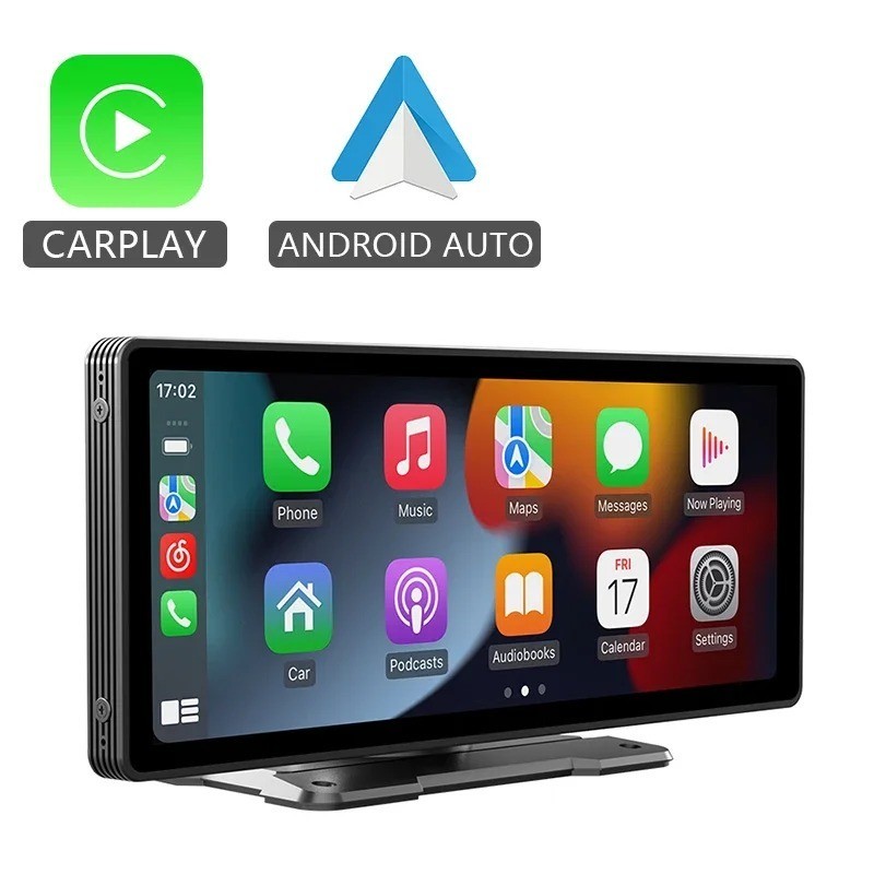 10.26″ Wireless CarPlay Android Auto Touch Screen Car Mirror Radio Monitor