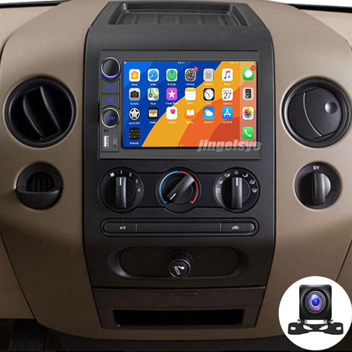 7″ Car Radio Stereo for Ford F150 2004-2008 Android Carplay GPS FM 8 CORE 4G+64G