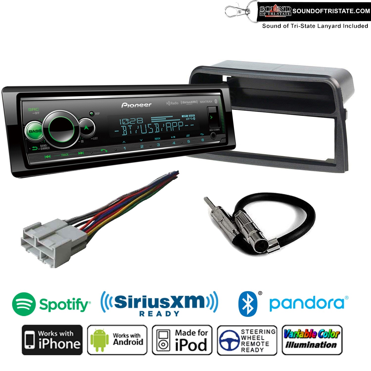 Pioneer MVH-S720BHS Digital Media Receiver Fits 1995-99 Saturn S