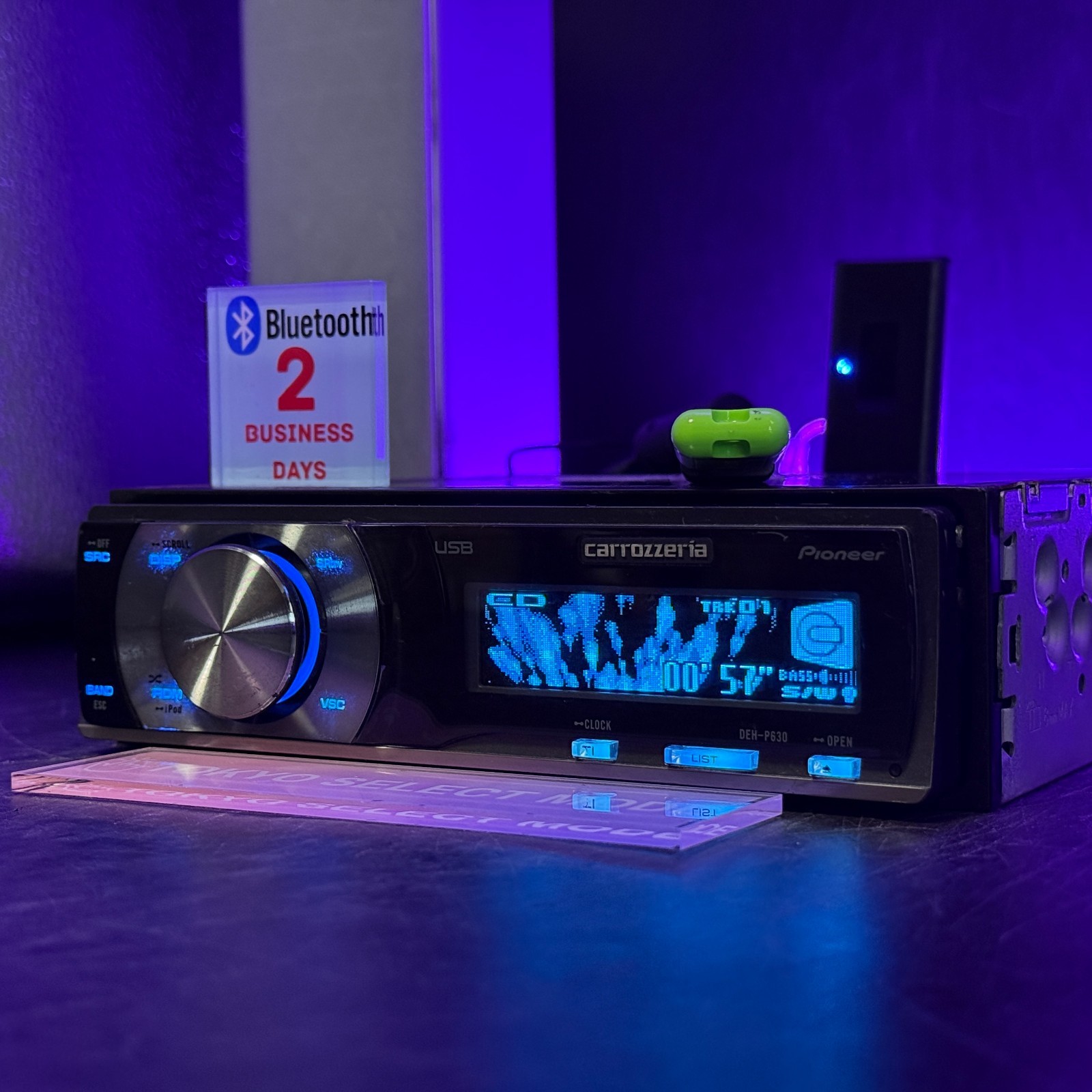 Pioneer Carrozzeria DEH-P630 1DIN Car Audio CD USB Player Added Bluetooth Stock
