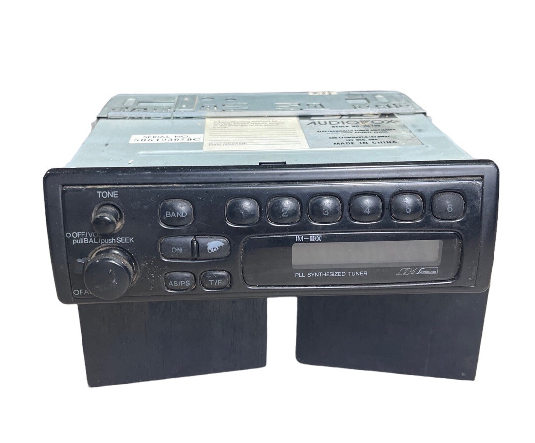 Vintage Audiovox SPS AM/FM Stereo Car Radio, IM-100 For Parts