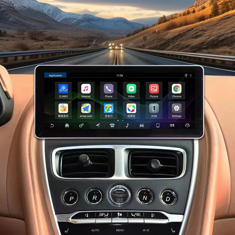 12.3″ Car Radio Stereo GPS Carplay Android Auto For Aston Martin DB11 2016-2023
