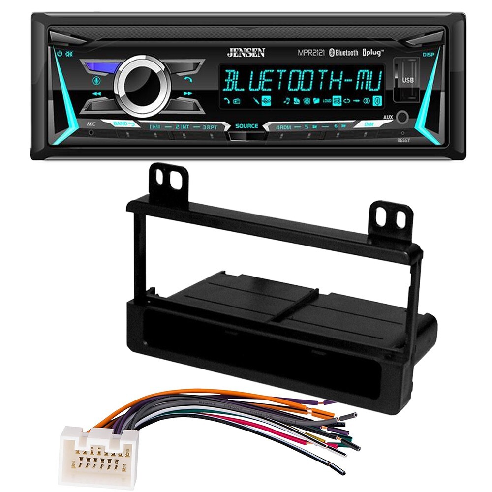 Jensen Single DIN In-Dash Car Stereo AM/FM Radio kit for 1999-2003 Ford F-150