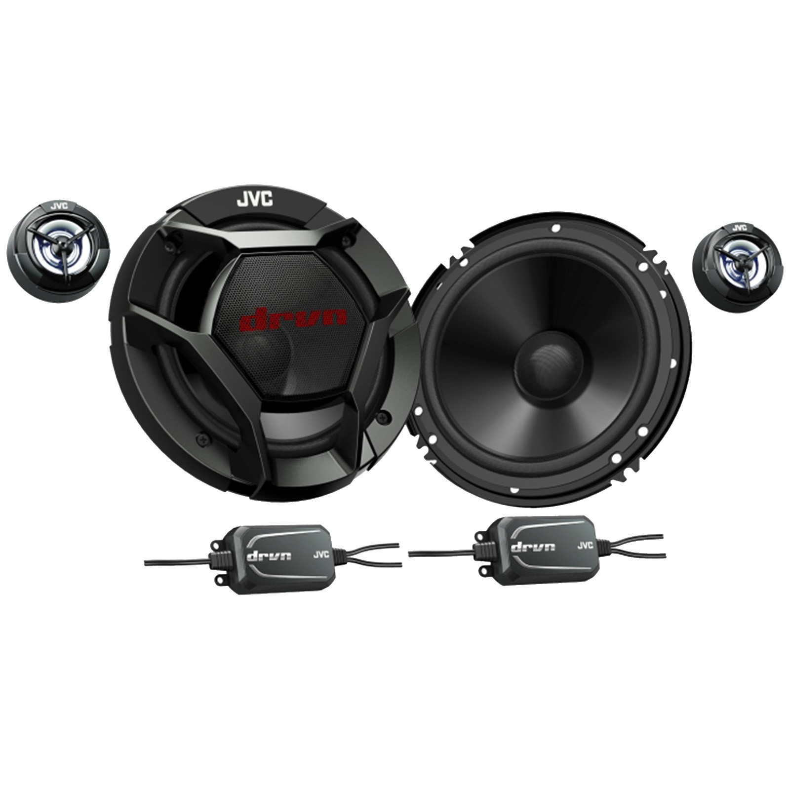 JVC 6.8″ Touchscreen WiFI Bluetooth Radio, 2x 6.5″ 360W 2-Way Car Speaker, Wire